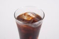 Iced coffee  on the white background Royalty Free Stock Photo