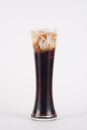 Iced coffee  on the white background Royalty Free Stock Photo