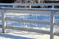 Iced fence