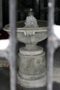 Iced fountain inside Mother Emmanuel Church