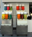 iced grenadine dispenser also called GRATTACHECCA in Italy that