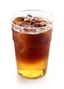 Iced layered coffee drink Royalty Free Stock Photo