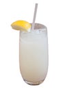 Iced lemonade beverage drink isolated on transparent