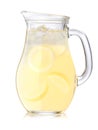 Iced lemonade pitcher Royalty Free Stock Photo