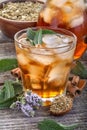 Iced mint tea