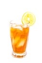 Iced Tea with Lemon Slice Royalty Free Stock Photo