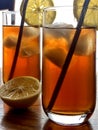 iced tea with lemon