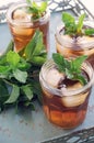 Iced Tea with Mint Royalty Free Stock Photo
