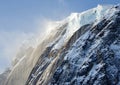 Icefall On Alaskan Peak