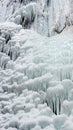 Icefall - Brankovsky waterfall, Slovakia Royalty Free Stock Photo