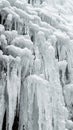 Icefall - Brankovsky waterfall, Slovakia Royalty Free Stock Photo