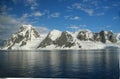 Icefall and glacier carved mountains