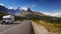 Scenic Mountain Road, Banff Jasper National Parks, Canada Royalty Free Stock Photo