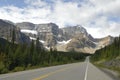 Icefields Parkway in Canadian Rockies Royalty Free Stock Photo