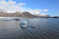 Icefloe in an Elevated Lake in Iceland