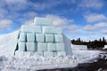 Icehotel in JukkasjÃÂ¤rvi is built of snow and ice from the Torne River Royalty Free Stock Photo