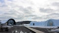 Icehotel in JukkasjÃÂ¤rvi is built of snow and ice from the Torne River Royalty Free Stock Photo