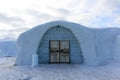 Icehotel in JukkasjÃÂ¤rvi is built of snow and ice from the Torne River Royalty Free Stock Photo