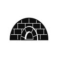 Icehouse icon, simple style