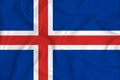 Icelan flag on the background texture. Concept for designer solutions Royalty Free Stock Photo