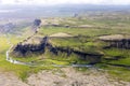 Iceland aerial landscape