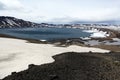 Iceland. Askja and Viti craters. Highland area. Royalty Free Stock Photo