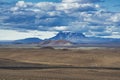 iceland, clouds over herdubreid volcano