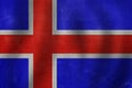 Iceland concept with the Icelandic flag background Royalty Free Stock Photo