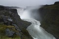 Iceland, Dettifoss Waterfall afternoon view after heavy rain Royalty Free Stock Photo