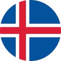 Iceland Flag illustration vector eps