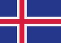 Iceland flag vector