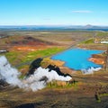 Iceland Geyser Blue Lagoon Royalty Free Stock Photo
