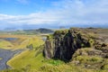 Iceland green landscape from Ring Road roadtrip Royalty Free Stock Photo