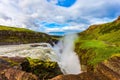 Iceland. Gullfoss - Golden Waterfal Royalty Free Stock Photo