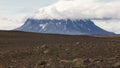 Iceland. Herdubreid Mountain. Highland region. F88 Road. Royalty Free Stock Photo