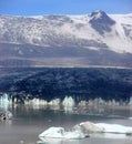 Iceland iceberg and mountain Royalty Free Stock Photo