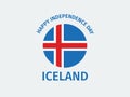 Iceland Independence Day celebration banner