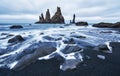 Iceland, Jokulsarlon lagoon, Beautiful cold landscape picture of icelandic glacier lagoon bay, The Rock Troll Toes Royalty Free Stock Photo