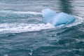 Iceland, Jokulsarlon Lagoon, Turquoise icebergs floating in Glacier Lagoon on Iceland Royalty Free Stock Photo
