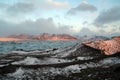 Iceland lagoon sunrise