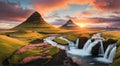 Iceland Landscape spring Royalty Free Stock Photo