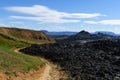 Iceland lava volcano Krafla