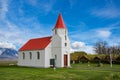 Iceland, museum at Glaumbaer, famous church Royalty Free Stock Photo