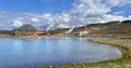 Steams coming out from Myvatn Geothermal Field in Iceland