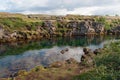 Iceland, Northern Europe, stream, clear water, canyon, rocks, nature, landscape, Thingvellir, park