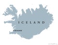 Iceland political map