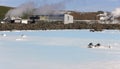 Iceland. Reykjanes Peninsula. Blue Lagoon. Geothermal Spa. Grind Royalty Free Stock Photo