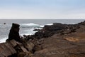 Iceland Reykjanes peninsula rocky volcanic sulfur stones shore coast line