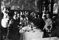 1933, Iceland, Reykjavik - Balbo`s North Atlantic Flight - The airmen have lunch waiting for the good weather