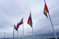 Iceland, ReykjavÃÂ­k, August 7th 2022 - Pride month - many rainbow flags